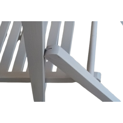 01-BAS καρέκλα πτυσσόμενη ξύλινη WHITE WASH / 43x47xH79