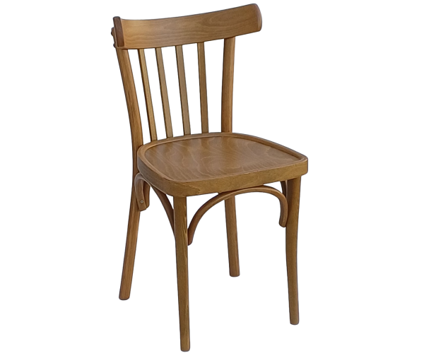 RILEY καρέκλα εσωτερικού χώρου ξύλινη χρώμα ΜΕΛΙ / 40x43xH82