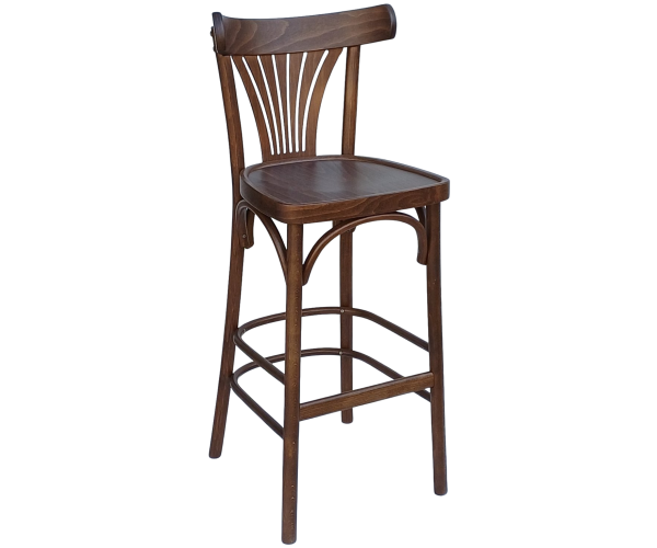 HARPER-ST σκαμπό ψηλό εσωτερικού χώρου ξύλινο ΚΑΡΥΔΙ / 43x45xH110