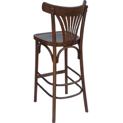 HARPER-ST σκαμπό ψηλό εσωτερικού χώρου ξύλινο ΚΑΡΥΔΙ / 43x45xH110