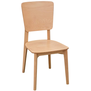 KELLY καρέκλα ξύλινη τραπεζαρίας χρώμα ΦΥΣΙΚΟ / 44x55xΗ87