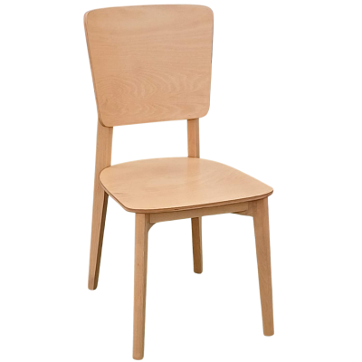 KELLY καρέκλα ξύλινη τραπεζαρίας χρώμα ΦΥΣΙΚΟ / 44x55xΗ87