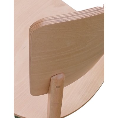 KELLY καρέκλα ξύλινη τραπεζαρίας χρώμα ΦΥΣΙΚΟ / 44x55xΗ87