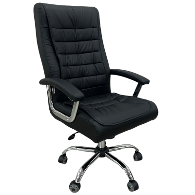 BLANCO πολυθρόνα γραφείου διευθυντού δερματίνη ΜΑΥΡΗ / 78x61xH112-122