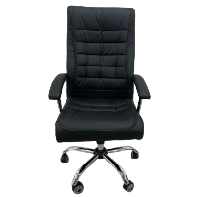 BLANCO πολυθρόνα γραφείου διευθυντού δερματίνη ΜΑΥΡΗ / 78x61xH112-122