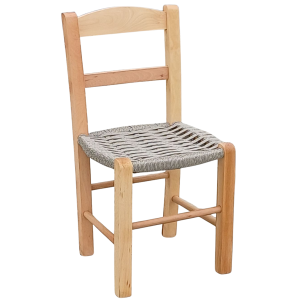 ΚΑΡΕΚΛΑΚΙ-ΣΧΟΙΝΙ καρεκλάκι τζακιού εμποτισμού ΦΥΣΙΚΟ με κάθισμα ΣΧΟΙΝΟ / 34x36xH70