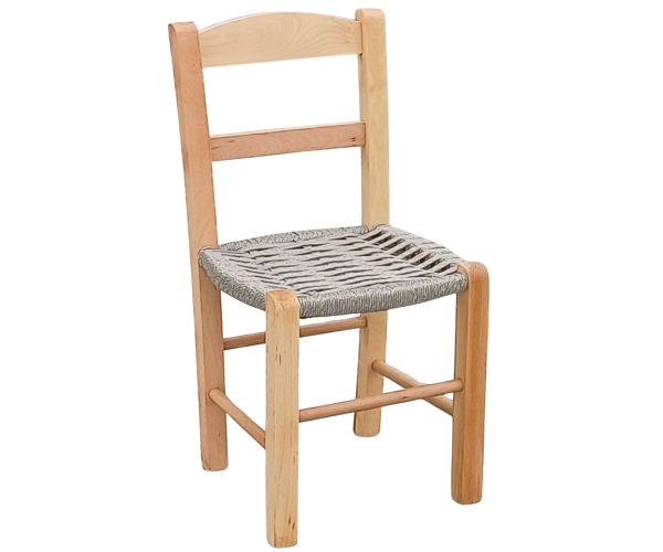 ΚΑΡΕΚΛΑΚΙ-ΣΧΟΙΝΙ καρεκλάκι τζακιού εμποτισμού ΦΥΣΙΚΟ με κάθισμα ΣΧΟΙΝΟ / 34x36xH70