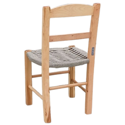 ΚΑΡΕΚΛΑΚΙ-ΣΧΟΙΝΙ καρεκλάκι τζακιού εμποτισμού ΦΥΣΙΚΟ με κάθισμα ΣΧΟΙΝΟ / 34x36xH70