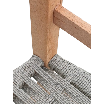 ΚΑΡΕΚΛΑΚΙ-ΣΧΟΙΝΙ καρεκλάκι τζακιού εμποτισμού ΦΥΣΙΚΟ με κάθισμα ΣΧΟΙΝΟ / 34x36xH70