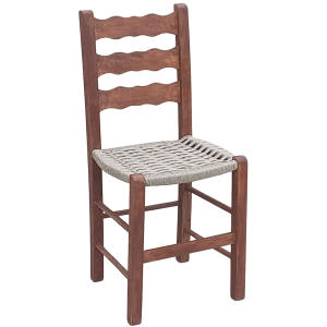 ΚΥΜΑ-ΣΧΟΙΝΙ καρέκλα καφενείου ξύλινη χρώμα ΕΜΠΟΤΙΣΜΟΥ ΚΑΡΥΔΙ / 38x42xH87