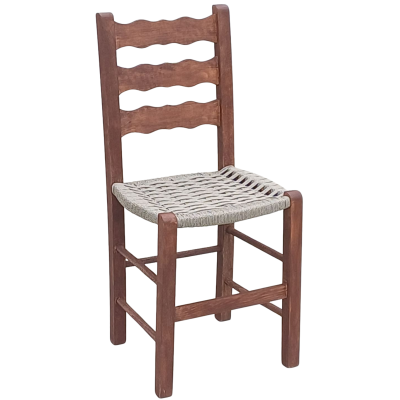 ΚΥΜΑ-ΣΧΟΙΝΙ καρέκλα καφενείου ξύλινη χρώμα ΕΜΠΟΤΙΣΜΟΥ ΚΑΡΥΔΙ / 38x42xH87