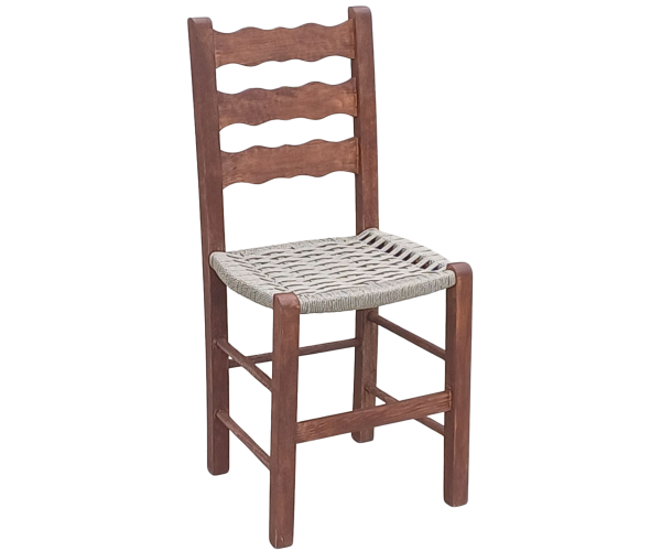 ΚΥΜΑ-ΣΧΟΙΝΙ καρέκλα καφενείου ξύλινη χρώμα ΕΜΠΟΤΙΣΜΟΥ ΚΑΡΥΔΙ / 38x42xH87