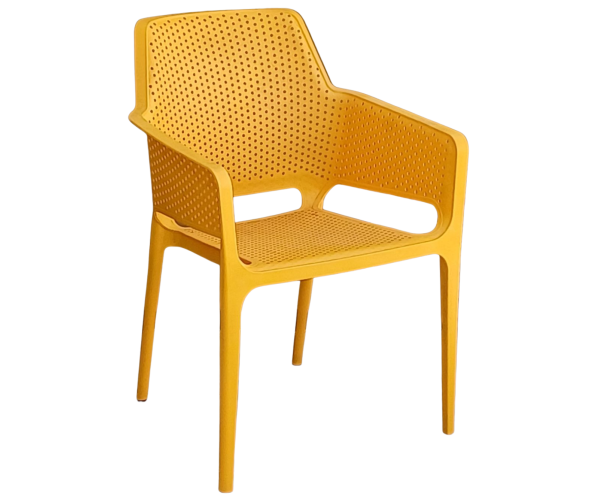 LUKA πολυθρόνα polypropylene ΚΙΤΡΙΝΗ / 62x60xH86