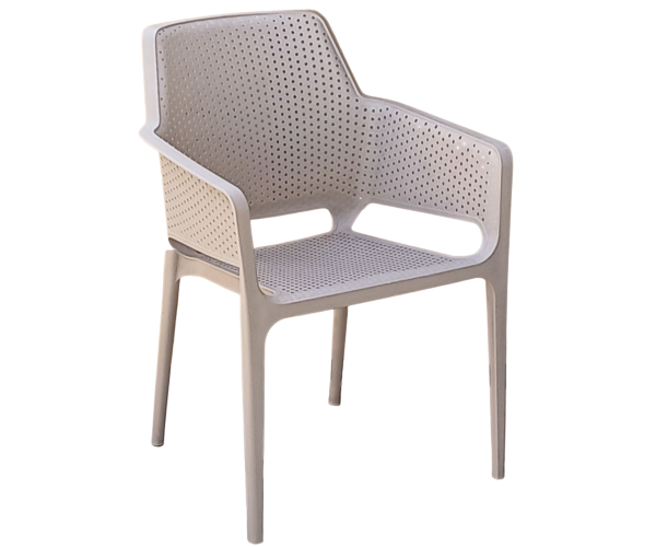 LUKA πολυθρόνα polypropylene ΜΟΚΑ / 62x60xH86