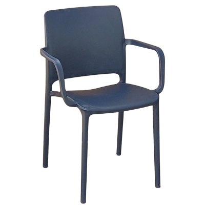 ΜΑΙΑΜΙ πολυθρόνα polypropylene ΑΝΘΡΑΚΙ / 59x57xH83