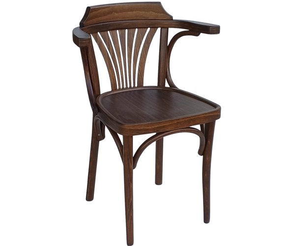 HARPER-AR πολυθρόνα εσωτερικού χώρου ξύλινη ΚΑΡΥΔΙ / 55x42xΗ89