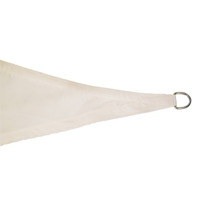 Εκρού Τριγωνικό Αδιάβροχο Πανί Σκίασης 350 x 350 x 350cm