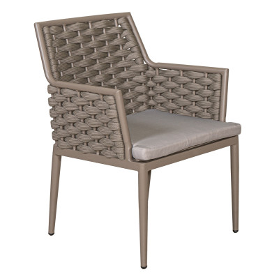 SIFINOS Τραπεζαρία Σέτ 7 Τεμαχίων ,Με Αλουμίνιο Σκελετό 160 x 90cm