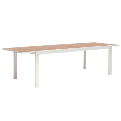 MONICA Επεκτεινόμενη Τραπεζαρία Αλουμινίου ,Σέτ 7 Τεμαχίων 200+60=260 x 100 x 75(H)cm