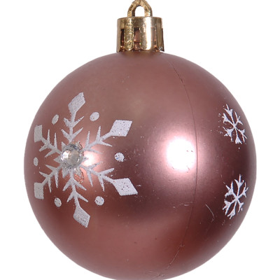 Χριστουγεννιάτικες Μπάλες 3 Χρώματα ,Σέτ 7 Τεμαχίων 6cm