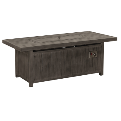 Καθιστικό Κήπου Αλουμινίου Σέτ 4 Τεμαχίων Με Σκελετό Αλουμινίου Και Wide Pe Wicker Με Εστία Υγραερίου Για Θέρμανση Στο Τραπέζι