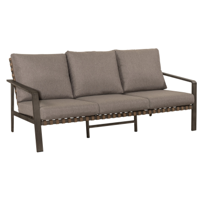 Καθιστικό Κήπου Αλουμινίου Σέτ 4 Τεμαχίων Με Σκελετό Αλουμινίου Και Wide Pe Wicker Με Εστία Υγραερίου Για Θέρμανση Στο Τραπέζι