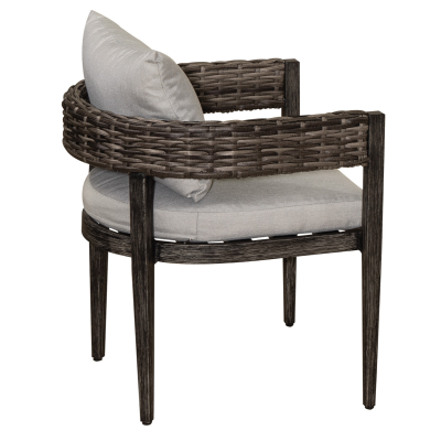 SKIATHOS Τραπεζαρία Rattan Σέτ 7 Τεμαχίων ,Με Αλουμίνιο Σκελετό 183 x 101,5 x 76(h)cm