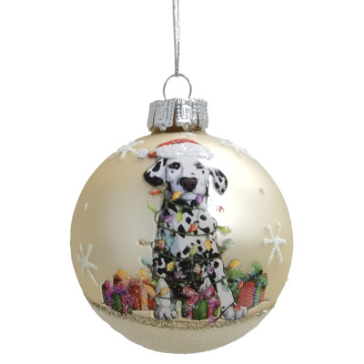 Γυάλινες Χριστουγεννιάτικες Μπάλες Σέτ 12τεμαχίων , 12 Σχέδια 8cm