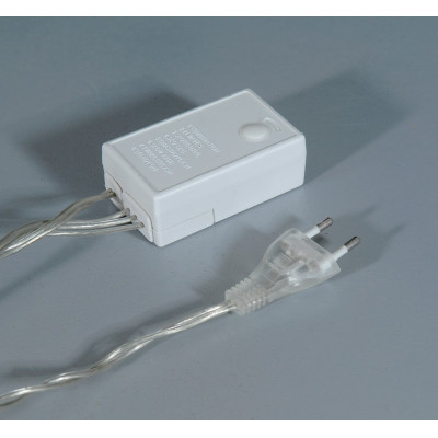 360Led Συμμετρική Κουρτίνα Για Εσωτερική Χρήση Με 8 Προγράμματα 200 x 200(H)cm,Διάφανο Καλώδιο/Λευκό Λαμπάκι (Kelvin: 6.000 - 10.000)