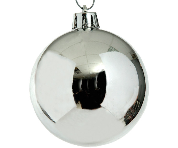 Γυάλινη Χριστουγεννιάτικη Μπάλα 8cm,Σέτ/12