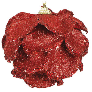 Κόκκινη Χριστουγεννιάτικη Μπάλα 10cm,Σέτ/6