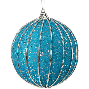 Πλαστική Χριστουγεννιάτικη Μπάλα 8cm,Σέτ/6