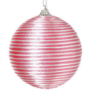 Πλαστική Χριστουγεννιάτικη Μπάλα 8cm,Σέτ/6