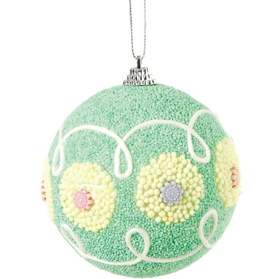 Πλαστική Χριστουγεννιάτικη Μπάλα 10cm ,Σέτ/6