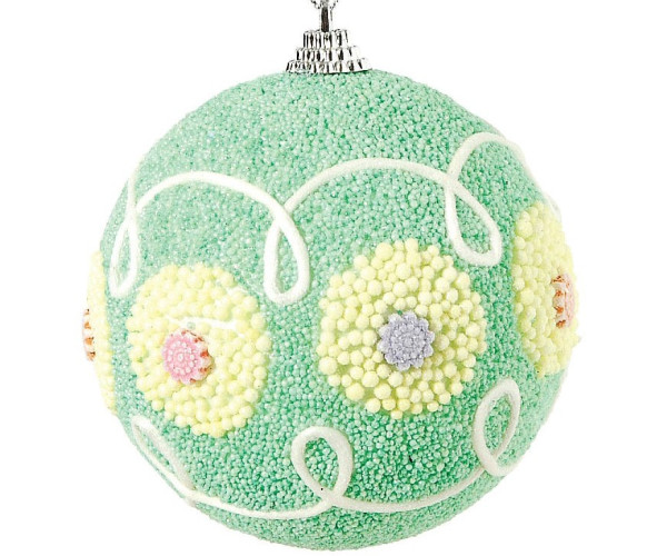 Πλαστική Χριστουγεννιάτικη Μπάλα 8cm ,Σέτ/6