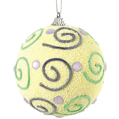 Πλαστική Χριστουγεννιάτικη Μπάλα 8cm ,Σέτ/6