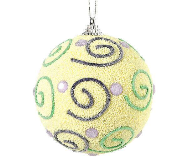 Πλαστική Χριστουγεννιάτικη Μπάλα 10cm ,Σέτ/6