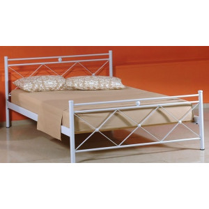 Μονό Μεταλλικό Κρεβάτι Χιαστί 198 x 98cm