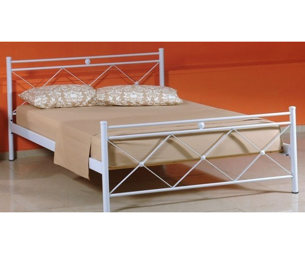 Ημίδιπλο Μεταλλικό Κρεβάτι Χιαστί 198 x 118cm Ημίδιπλο Μεταλλικό Κρεβάτι Χιαστί 198 x 118cm