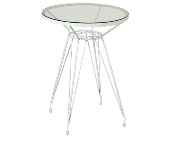 Γαλβανισμένο Στρογγυλό Τραπέζι Μασίφ 50 x 66(h)cm Γαλβανισμένο Στρογγυλό Τραπέζι Μασίφ 50 x 66(h)cm