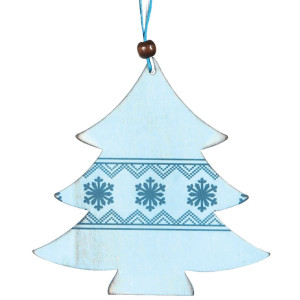 Ξύλινο Κρεμαστό Χριστουγεννιάτικο Στολίδι 12cm