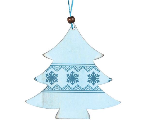 Ξύλινο Κρεμαστό Χριστουγεννιάτικο Στολίδι 12cm