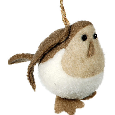 Λούτρινο Κρεμαστό Χριστουγεννιάτικο Στολίδι 7cm