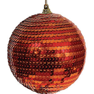 Πλαστική Χριστουγεννιάτικη Μπάλα 10cm,Σέτ/4