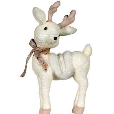 Λούτρινο Διακοσμητικό Ελάφι 32(h)cm