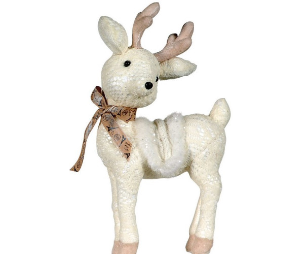 Λούτρινο Διακοσμητικό Ελάφι 32(h)cm