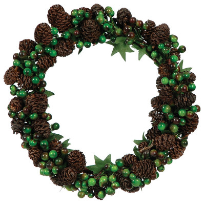 Χριστουγεννιάτικο Διακοσμητικό Στεφάνι 12cm