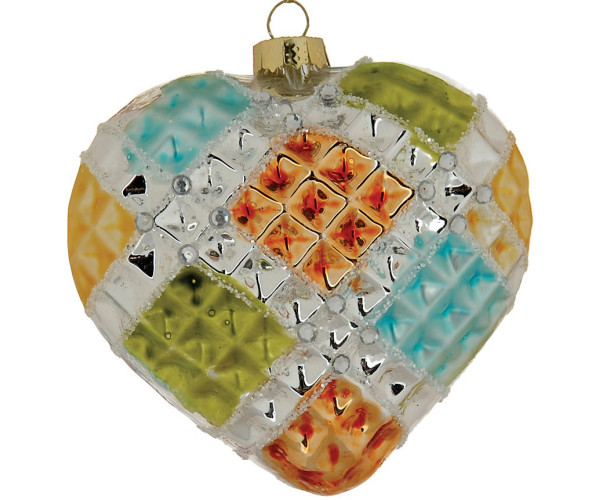 Γυάλινη Χριστουγεννιάτικη Μπάλα 5 x 9(h)cm,Σέτ/4