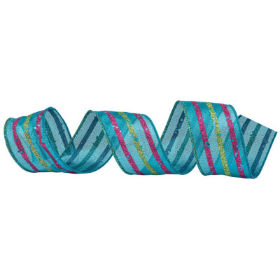 Μπλέ Χριστουγεννιάτικη Κορδέλα 8,5 Μέτρα (9 yards)