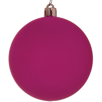 Πλαστική Νέον Χριστουγεννιάτικη Μπάλα 8cm,Σέτ/6